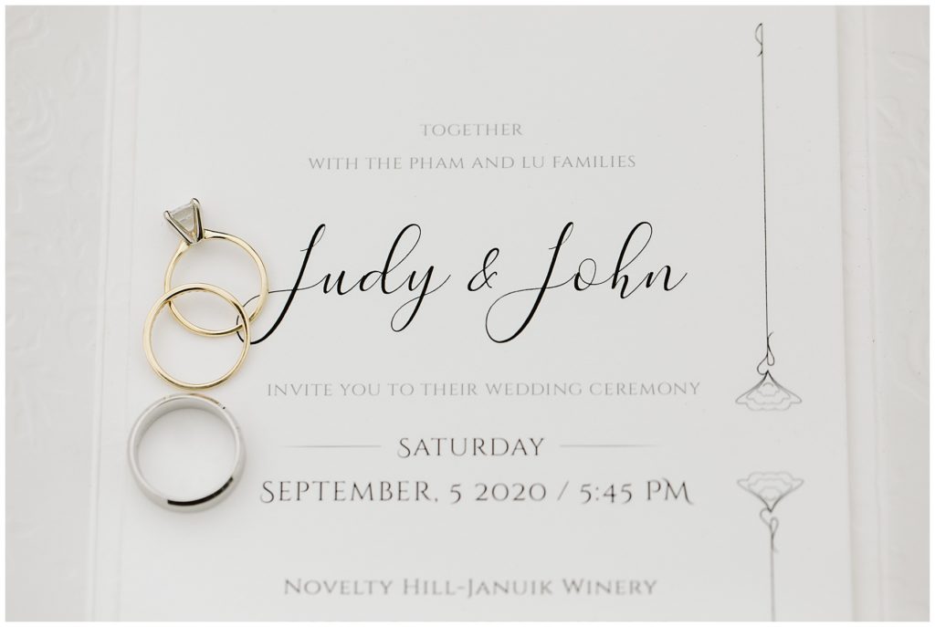 pnw wedding invitation novelty hill wedding rings 