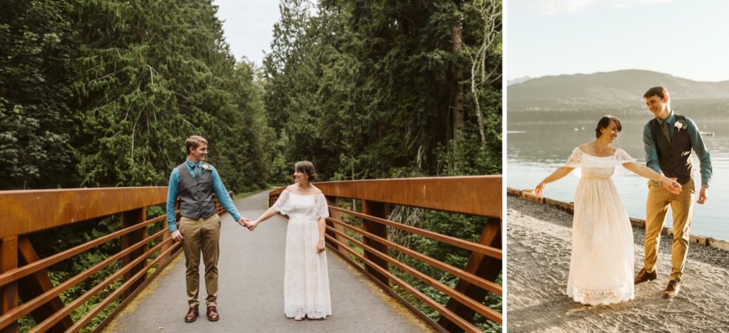 couple-smiling-and-holding-hands-while-eloping-at-olympic-peninsula