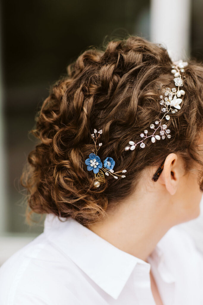 bridal hair details